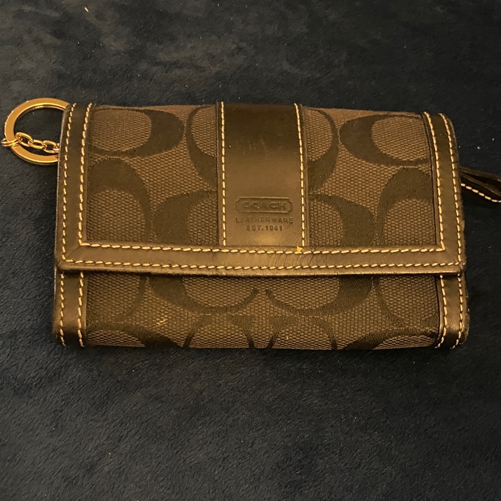 Coach Black Signature Wallet
